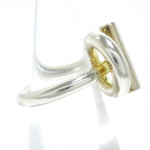 Auth HERMES Echappee - Silver 2******** Ring - Picture 4 of 8